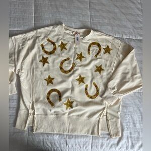 Women’s embellished crewneck tunic style